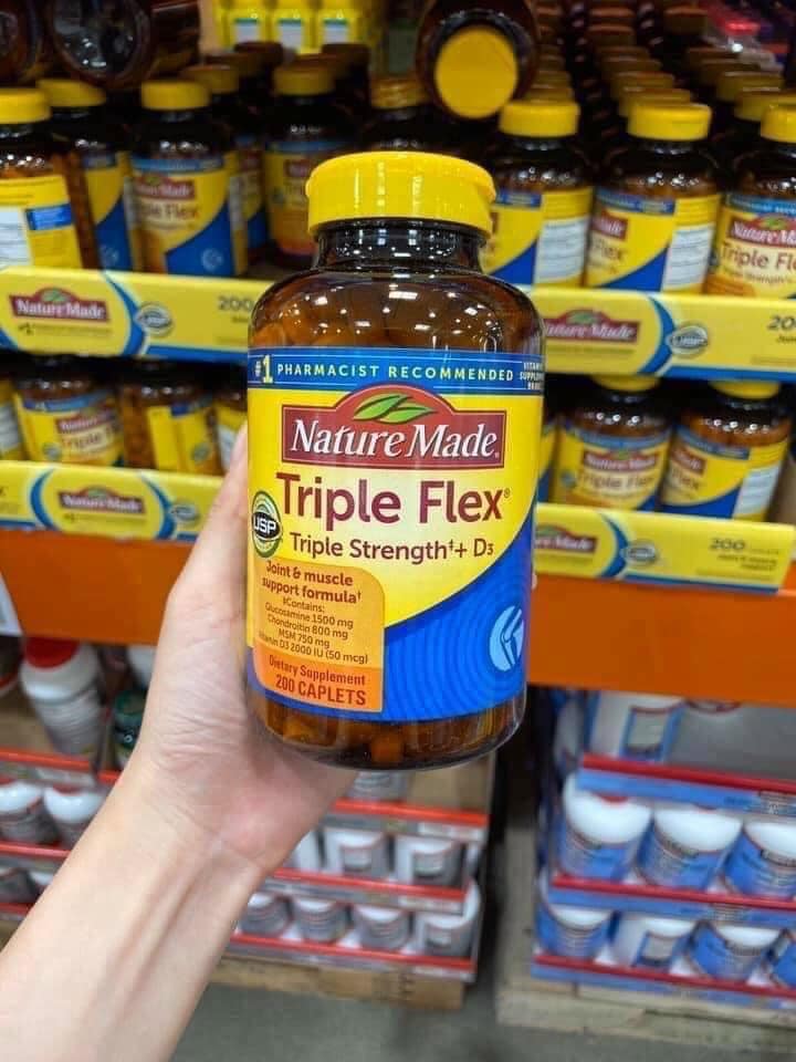 Thực phẩm bảo vệ sức khỏe Nature Made Triple Flex Triple Strength + D3 có tốt không?