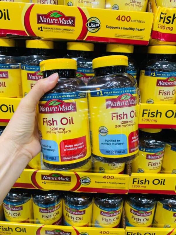 Dầu cá Omega 3 Nature Made Fish Oil 1200mg hộ...