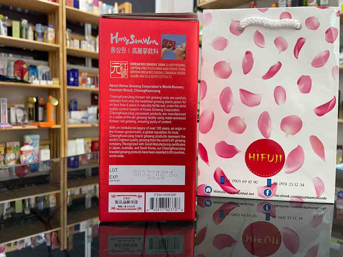 Nước Hồng Sâm Hong Sam Won KGC Cheong Kwan Jang 50ml x 30 gói