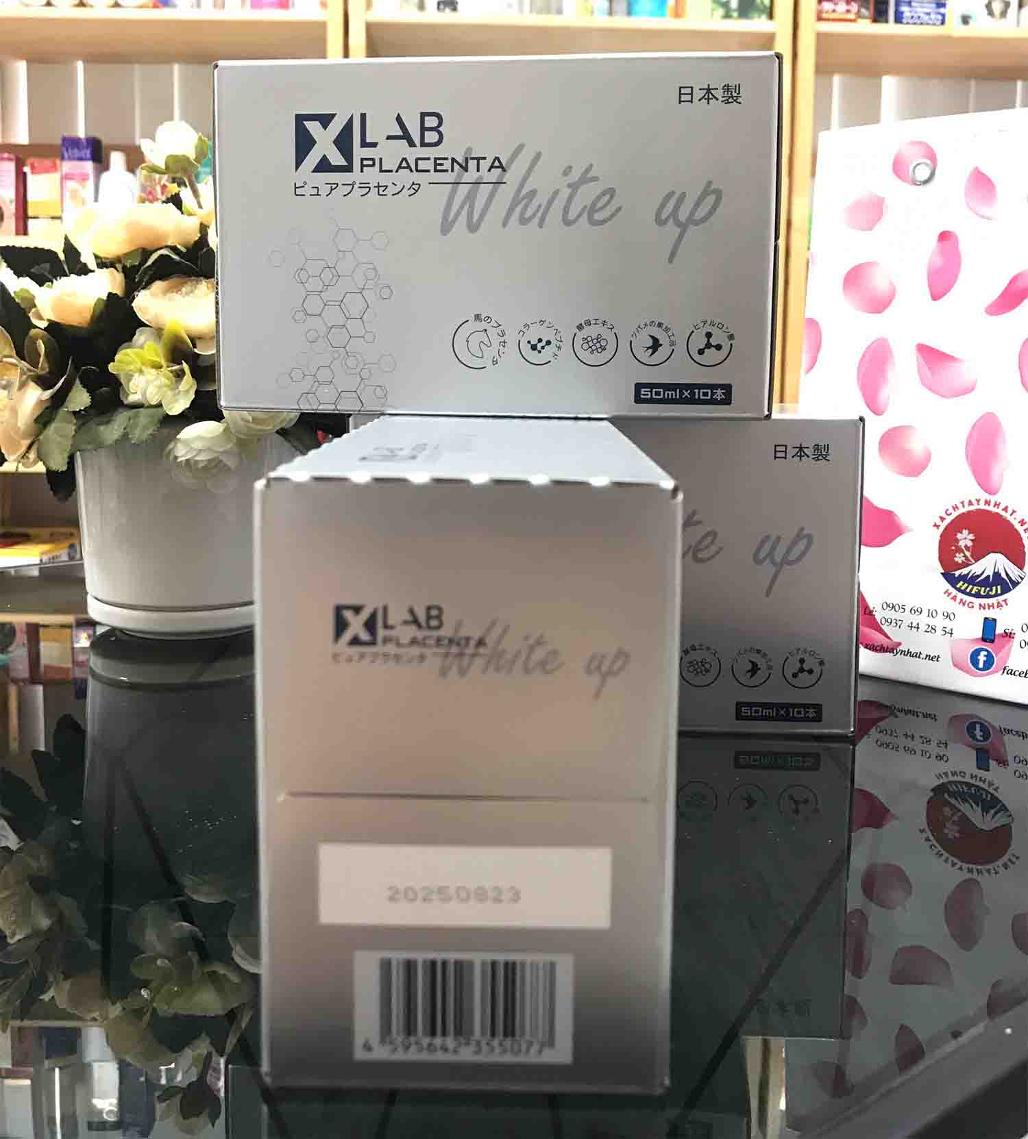 Nước Uống Trắng Da Tế Bào Gốc Xlab Placenta White Up Nhật