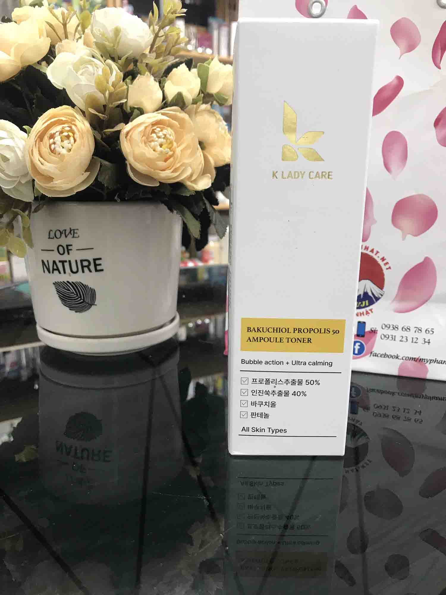 Nước hoa hồng K Lady Care Bakuchiol Propolis 50