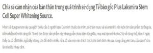 Reviews tế bào gốc Plus Laksmira của khách hàng
