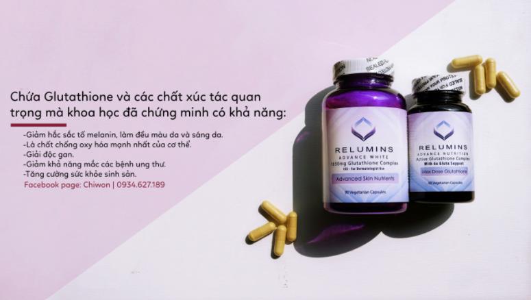 So sánh viên uống trắng da Relumins 6X và Relumins 15X
