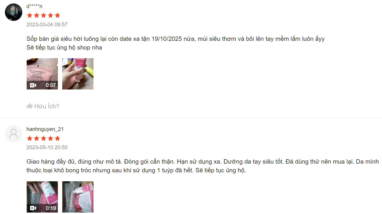 Review kem dưỡng tay Vaseline