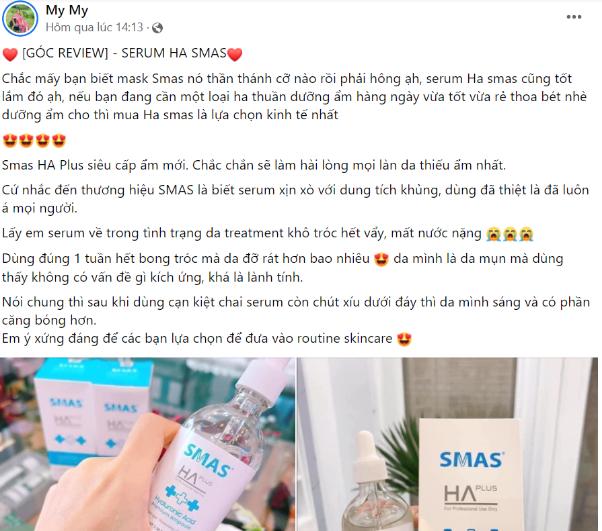 Tinh chất dưỡng ẩm SMAS REVIEW 