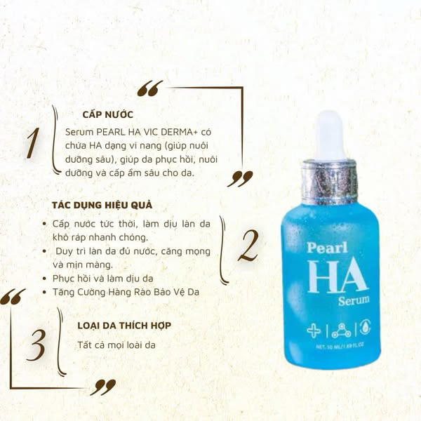 Serum HA Vic Derma cấp ẩm
