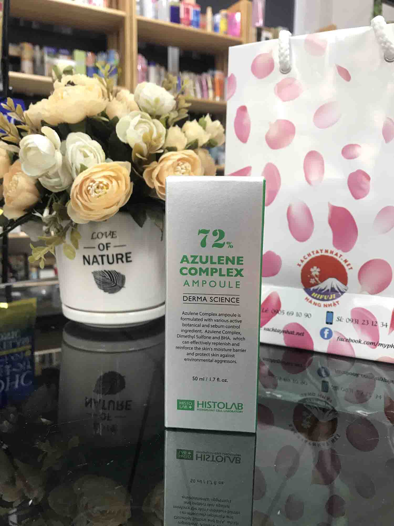 Serum Histolab 72% trị mụn Azulene Complex Ampoule 50ml