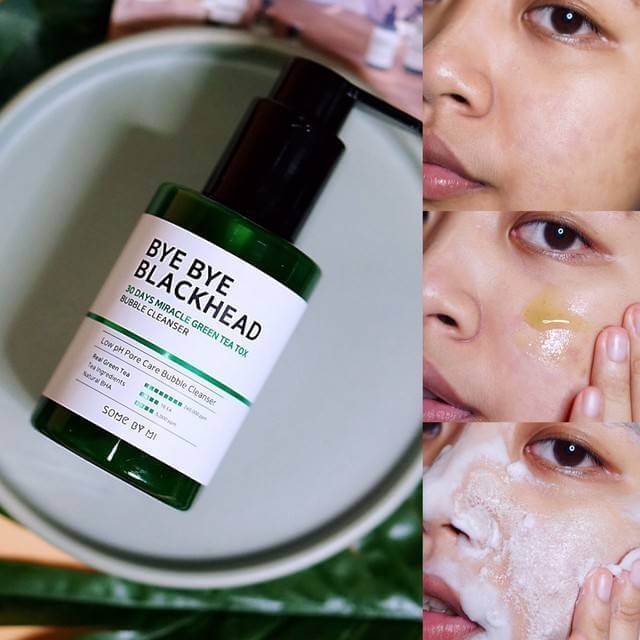 Sữa rửa mặt Some By Mi Bye Bye Blackhead 30 Days Miracle Green Tea Tox Bubble Cleanser 120g