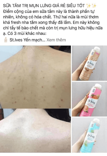 REVIEW sữa tắm muối biển
