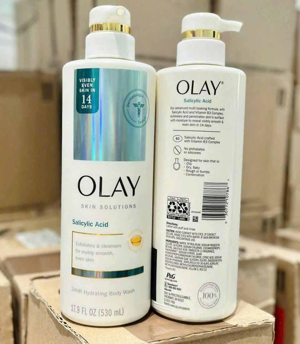 Sữa tắm trắng da Olay Salicylic Acid