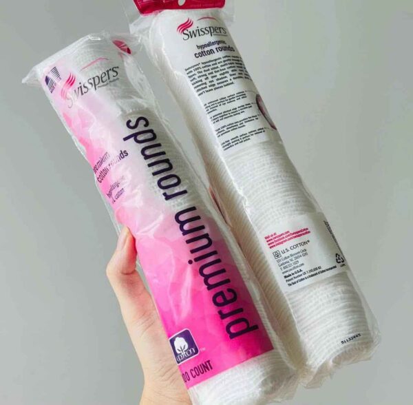 Bông tẩy trang Swisspers Premium Cotton Rounds ...