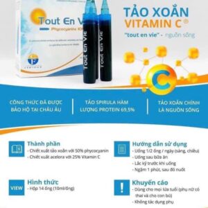 Tảo xoắn Tout En Vie Vitamin C của Pháp