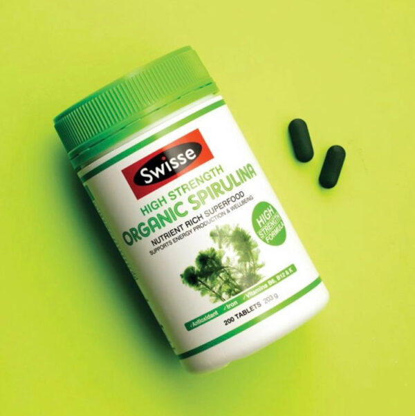 Tảo xoắn hữu cơ Swisse Organic Spirulina Ú...