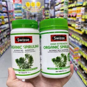 Tảo xoắn hữu cơ Swisse Organic Spirulina Ú...