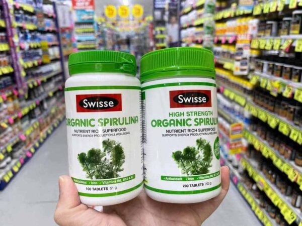 Tảo xoắn hữu cơ Swisse Organic Spirulina Ú...