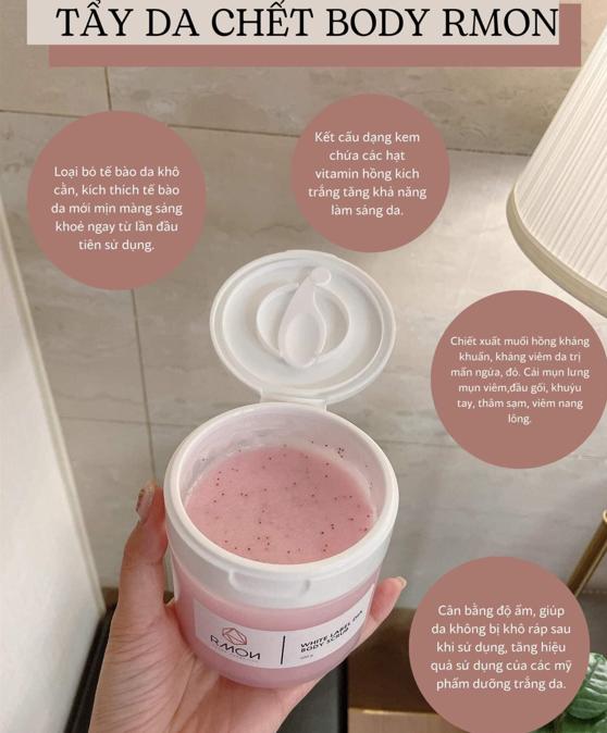 Tẩy da chết Body Rmon