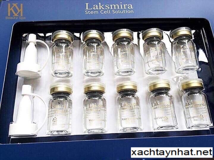 Tế bào gốc Laksmira Stem Cell Solution Water Lightening Skin Hàn Quốc – Hôp 10 lọ x 5ml