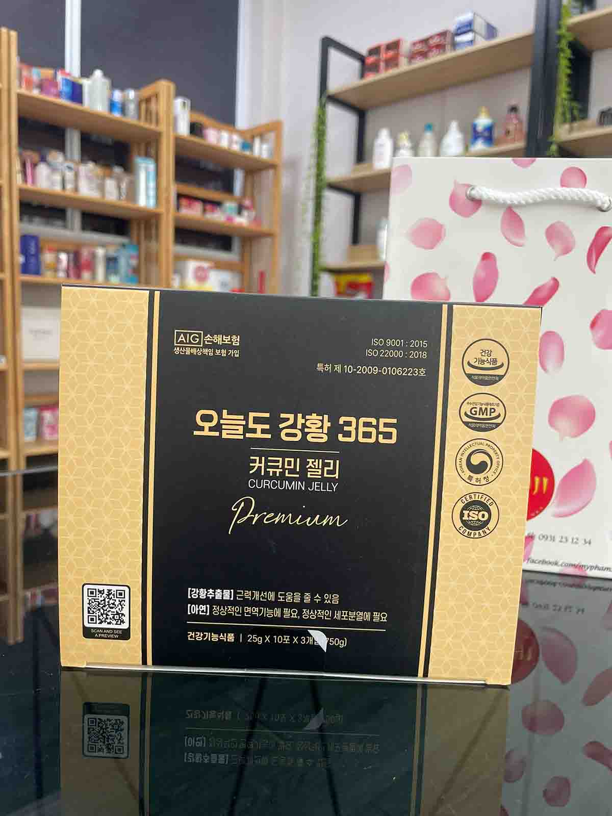 Thạch Nghệ Collagen Nano Curcumin Jelly 365 Vị Xoài 30 Gói