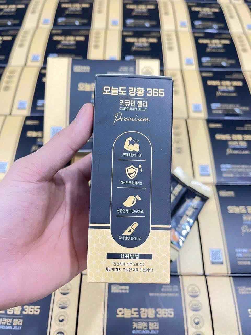 Thạch Nghệ Collagen Nano Curcumin Jelly 365 Vị Xoài mẫu mới