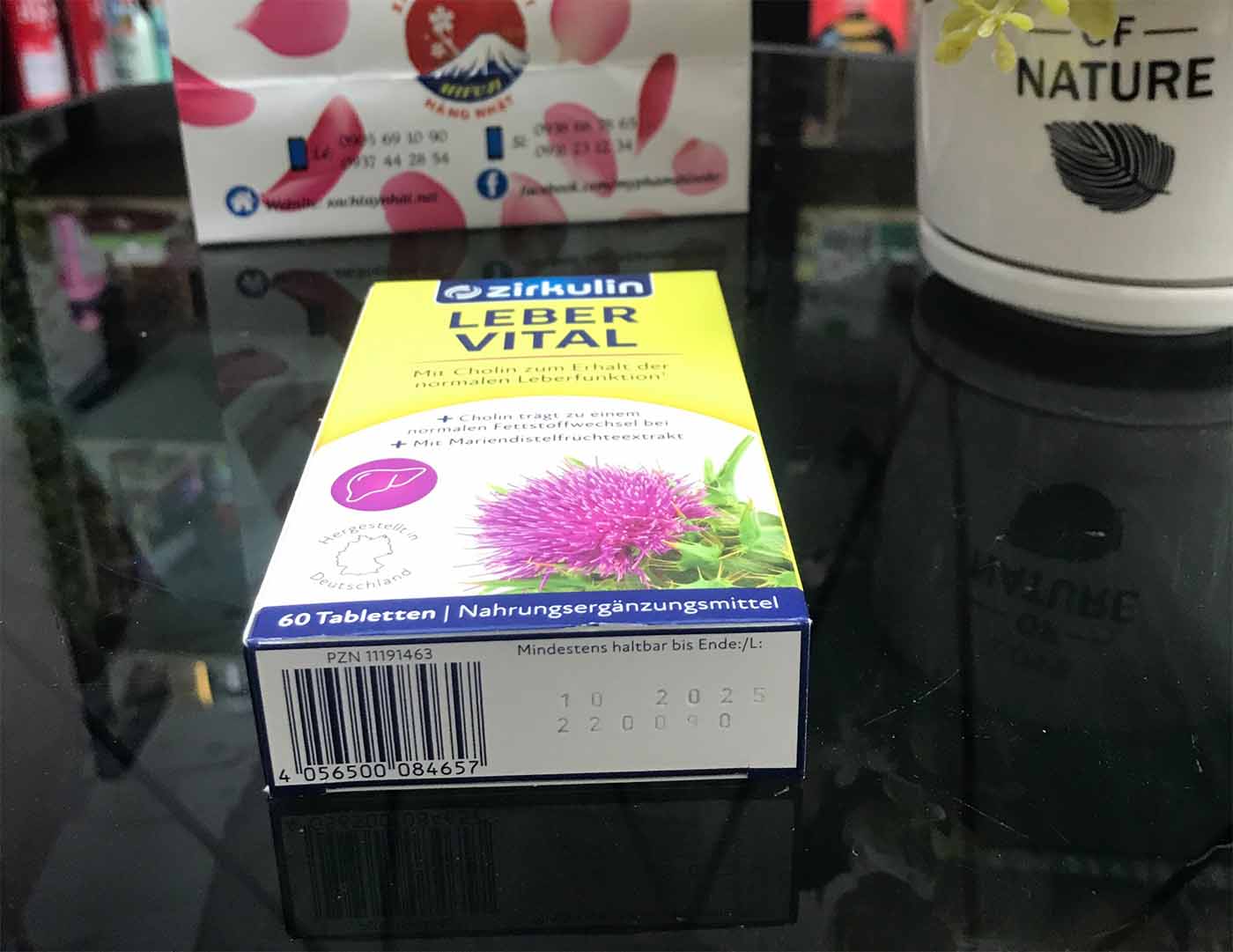 Thành phần chính của Zirkulin thuốc bổ gan