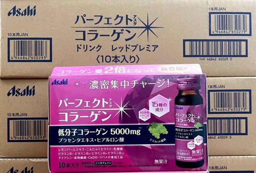 Thành phần chính trong từng chai Collagen Asahi