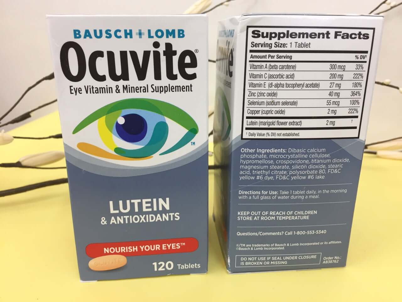 Thành phần của Ocuvite Lutein
