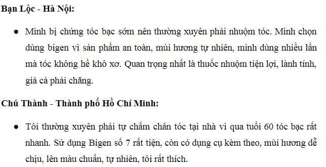 Nhuộm tóc Men Bigen REVIEW
