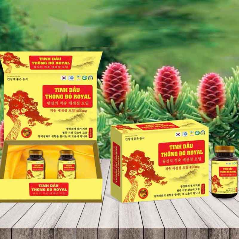 Tinh dầu thông đỏ Royal lọ 30 viên