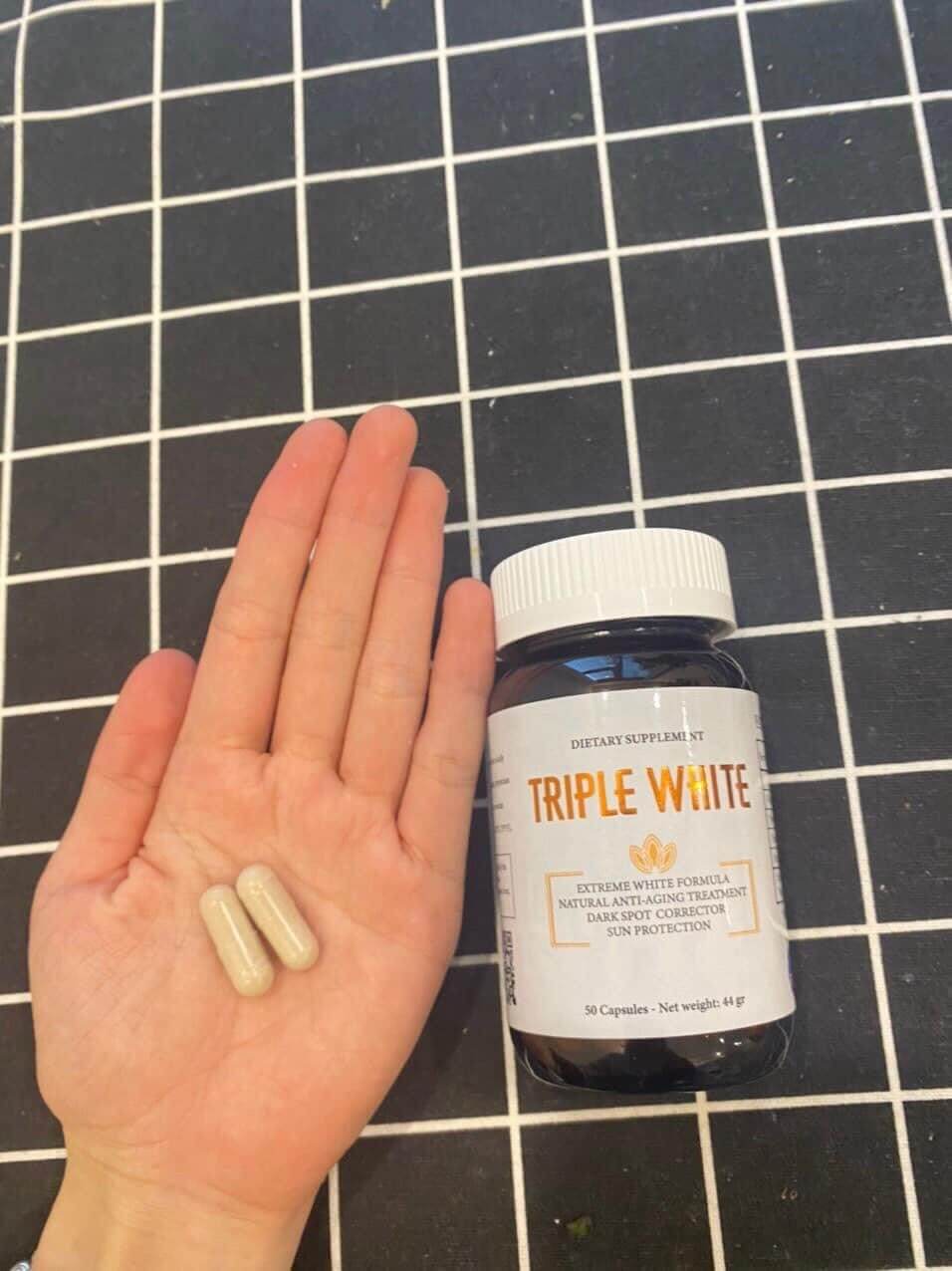 Viên uống trắng da Triple White chính hãng 50 viên
