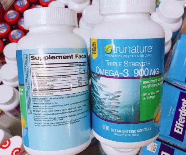 Dầu Cá Trunature Triple Strength Omega 3