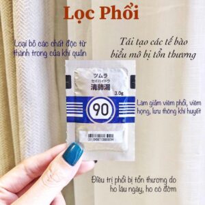 Gói uống hỗ trợ lọc Phổi Tsumura Seihai...
