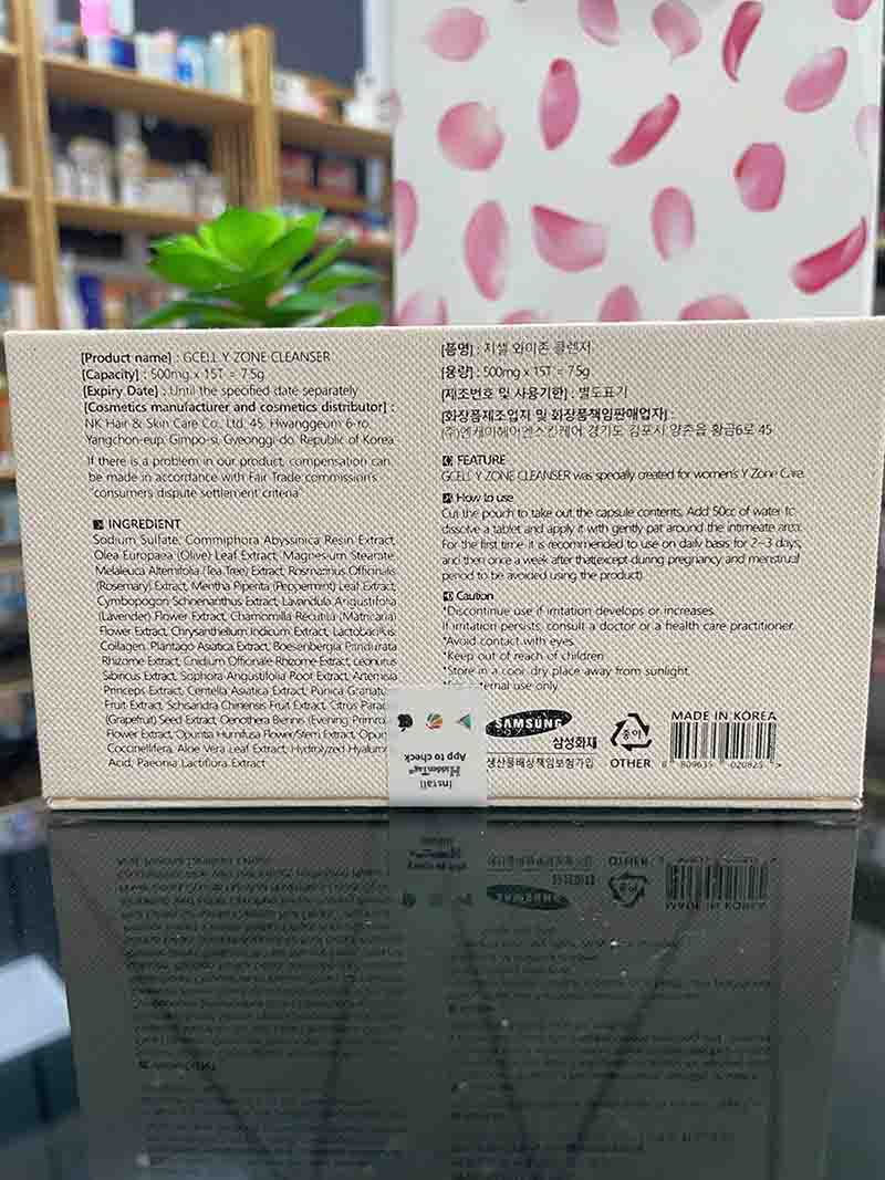 Viên Đặt Gcell Y Zone Cleanser
