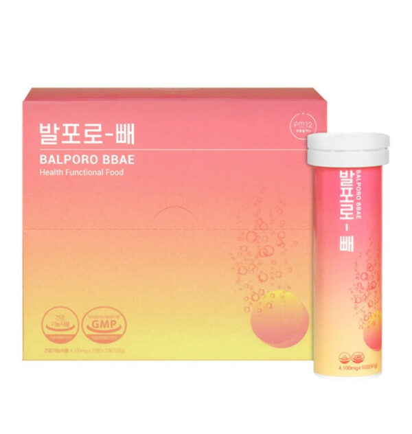 Viên Sủi Hỗ Trợ Cân Nặng Balporo Bbae Hàn Quốc Hộp 3 Ống - Hình ảnh 6