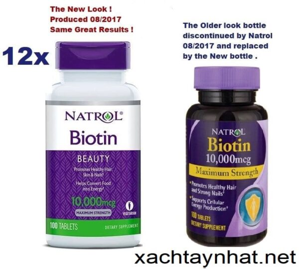 Viên Uống Hỗ Trợ Mọc Tóc Natrol Biotin B...