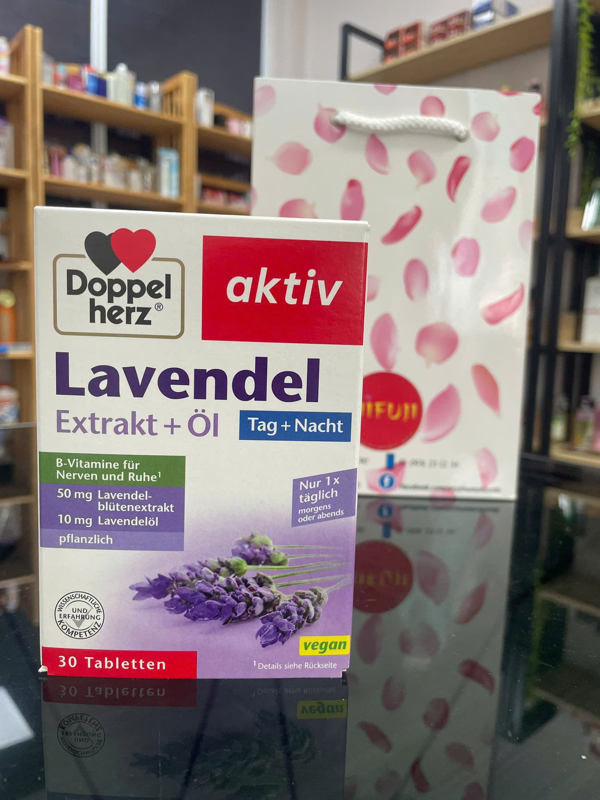 Viên hỗ trợ ngủ ngon Doppelherz Aktiv Lavendel Extrakt öl 30 viên
