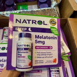 Viên ngậm hỗ trợ ngủ ngon Natrol Melatoni...