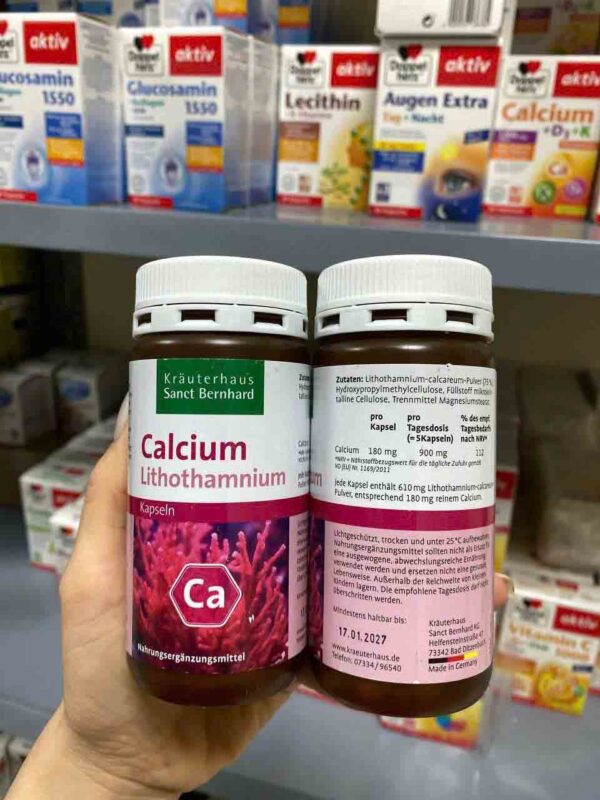 Viên uống Calcium Lithothamnium Kapseln Sanct B...