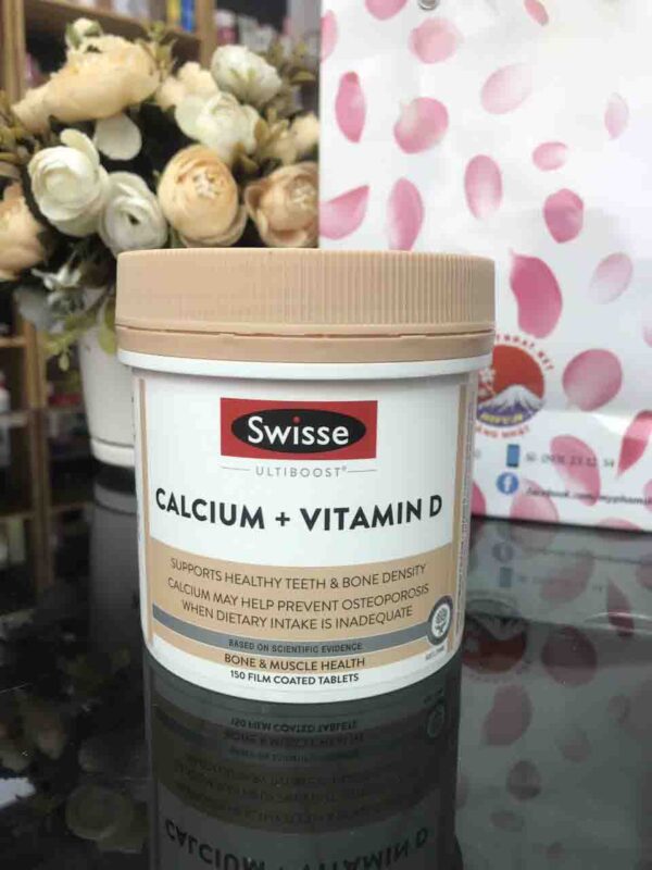 Viên uống Canxi Swisse Calcium and Vitamin D của Úc 150 viên - Hình ảnh 4