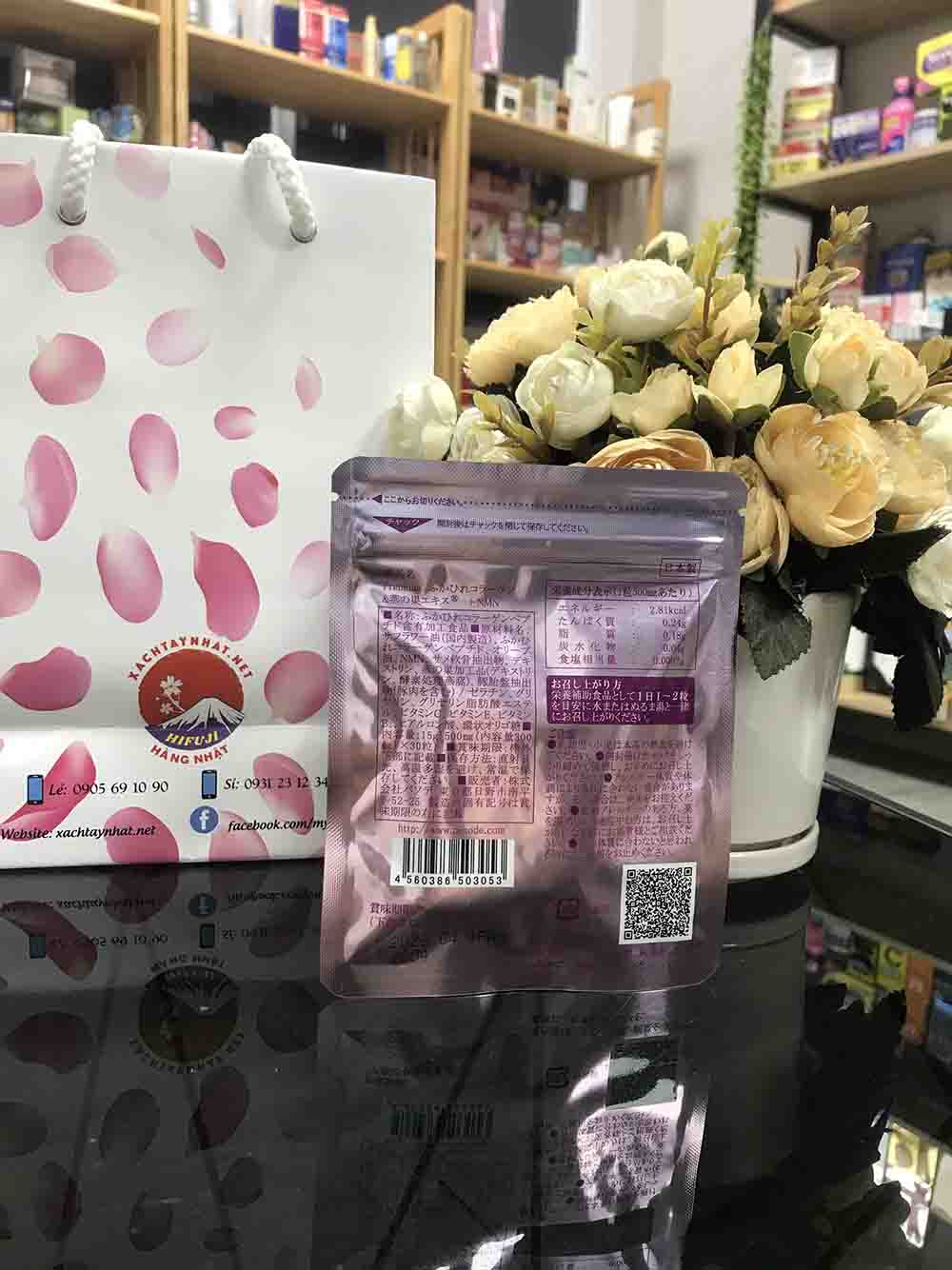 Viên uống Collagen tươi Nhật Bản chiết xuất tổ yến