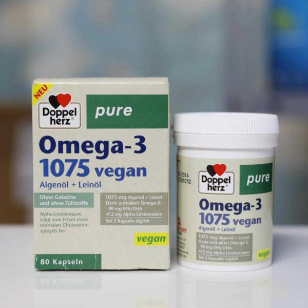 Viên uống Doppelherz Omega 3 1075 Vegan Đức ...