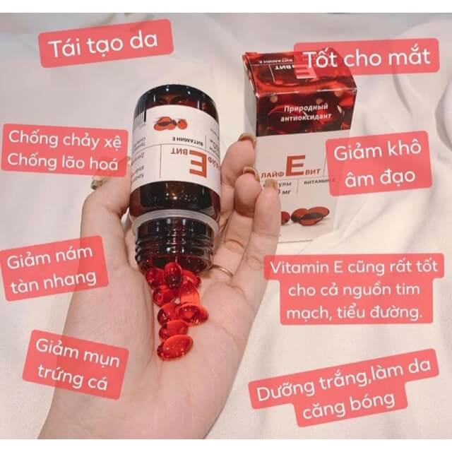 Công dụng của vitamin E Sanofi 400mg