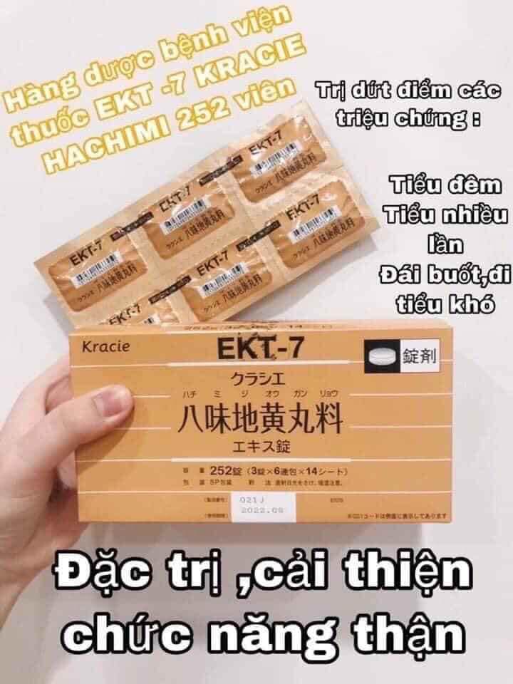 Công dụng viên uống bổ thận tiểu đêm EKT-7 Kracie Hachimi 