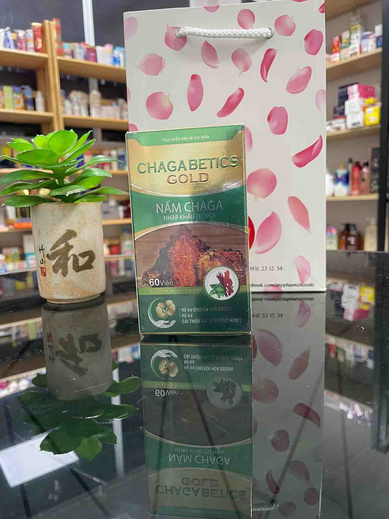 Viên uống cân bằng đường huyết Chaga Betics Gold
