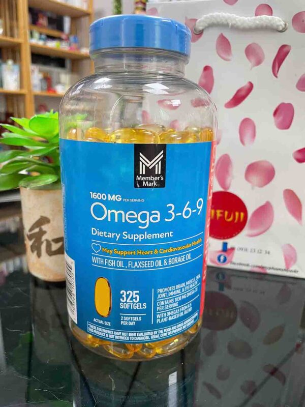 Viên uống dầu cá Omega 3 6 9 Supports Heart ...