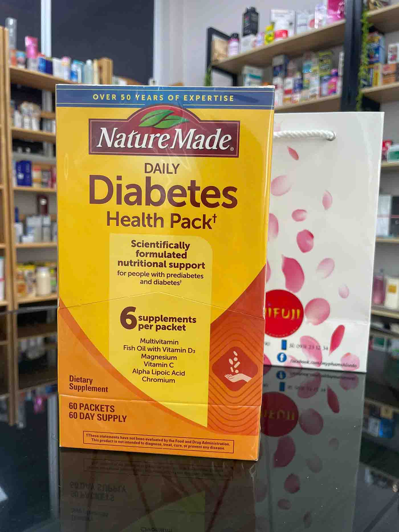 Viên uống điều hòa tiểu đường Diabetes Nature Made Mỹ