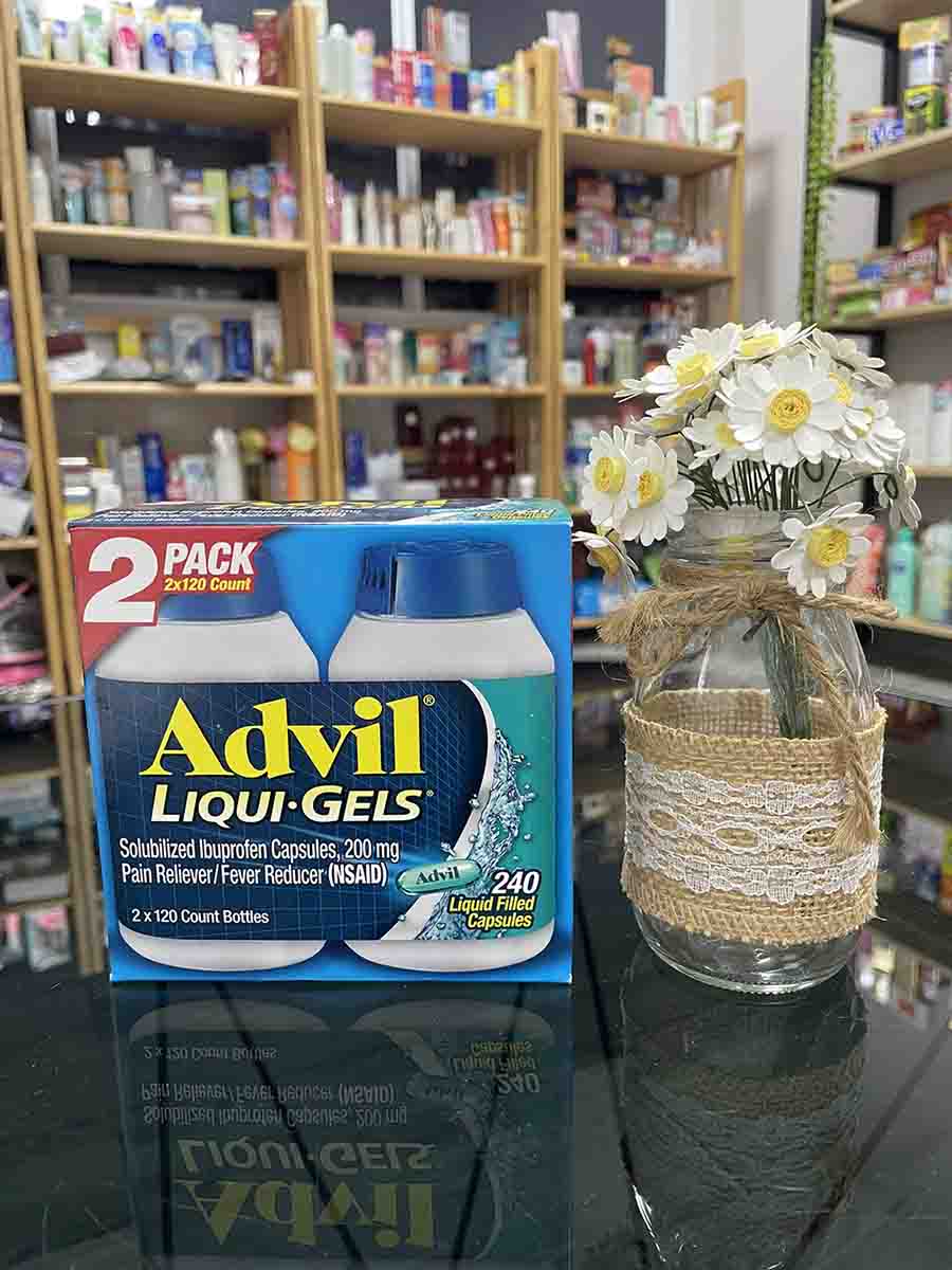 Viên uống giảm đau Advil Liqui Gels 200mg của Mỹ