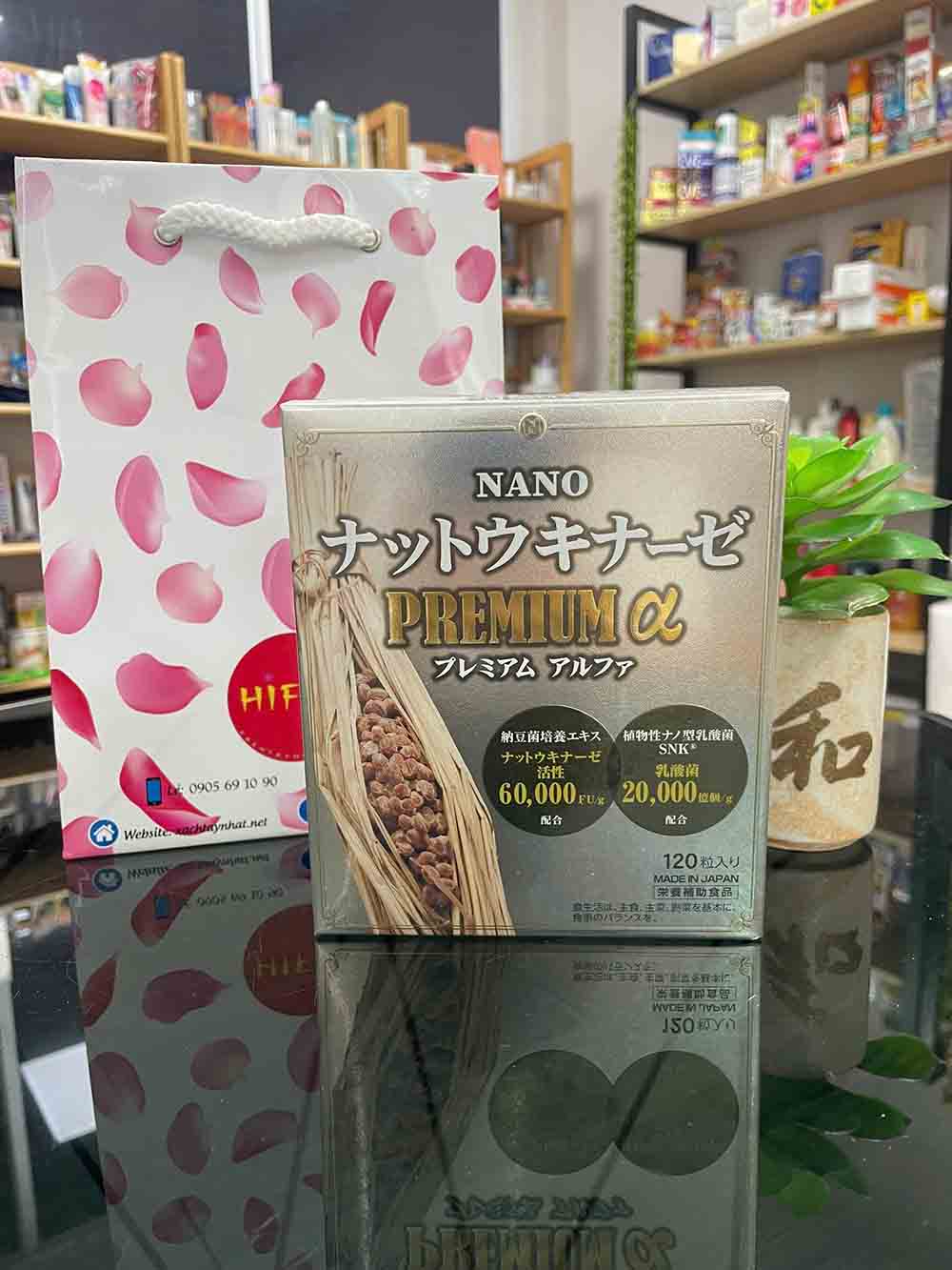 Viên uống hỗ trợ tai biến Nano Nattokinase Premium 60000FU