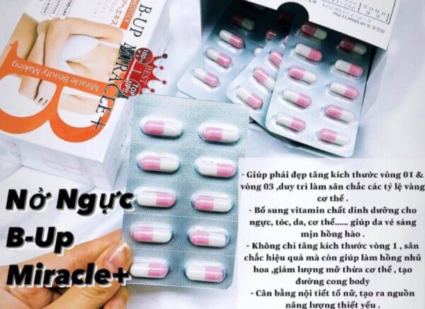 Viên Uống Tăng Vòng 1, Vòng 3 B Up Miracle +...