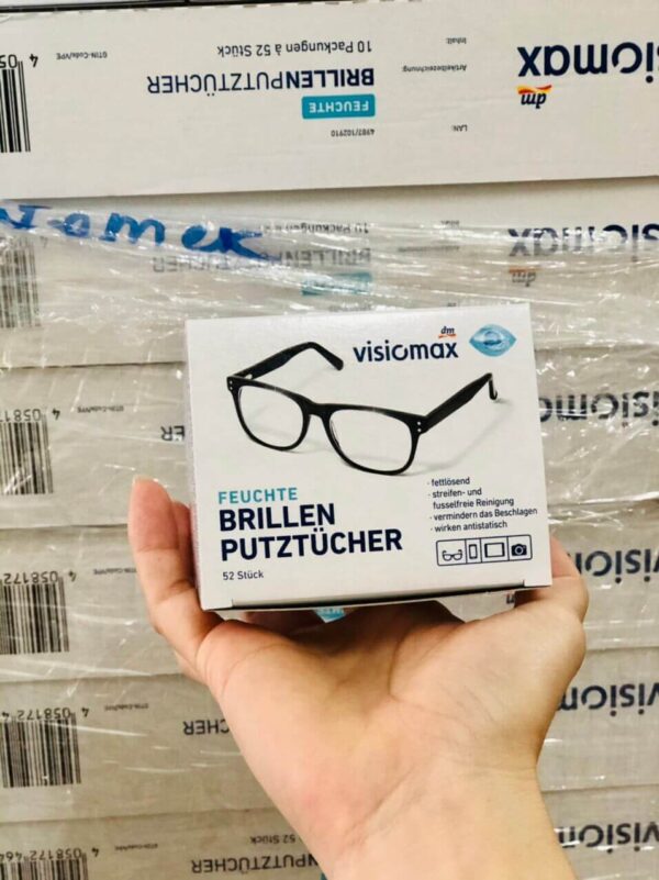 Giấy lau kính Visiomax của Đức 52 miếng