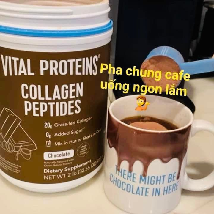 Bột Vital Proteins Collagen Peptides 680g của Mỹ vị chocolate